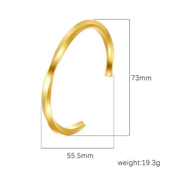 Wholesale Titanium steel Bracelet Retro High-end Women's Plated 18K Bracelet