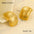 Wholesale  stainless steel retro  hollow 18K gold earrings jewelry