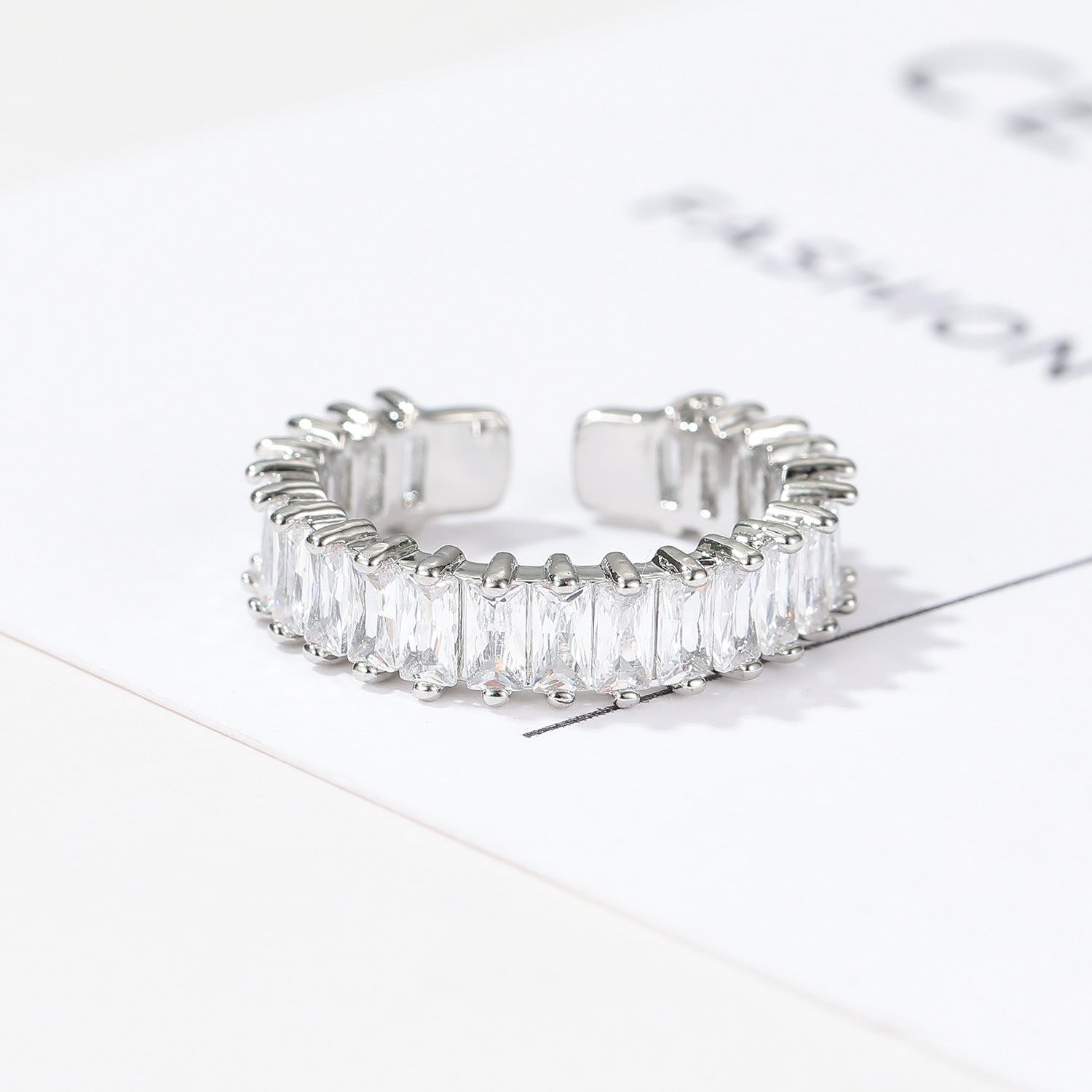 Wholesale  diamond ring row Diamond ring female zirconl ring