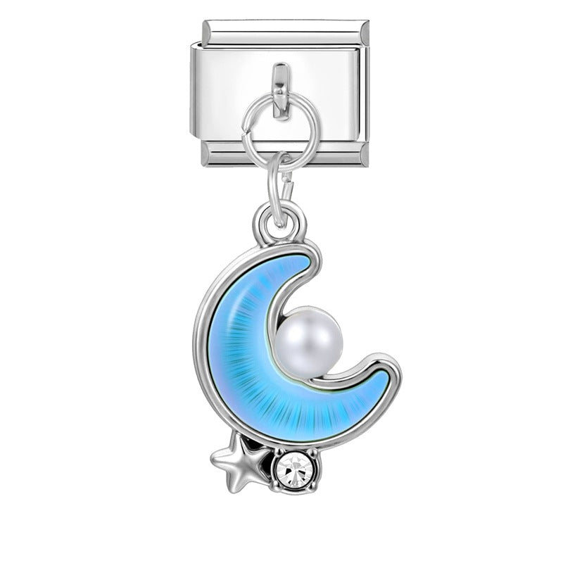 Wholesale Italian Charm Bracelet 9mm DIY Splicing Creative Pendant Stainless Steel Composable Bracelet