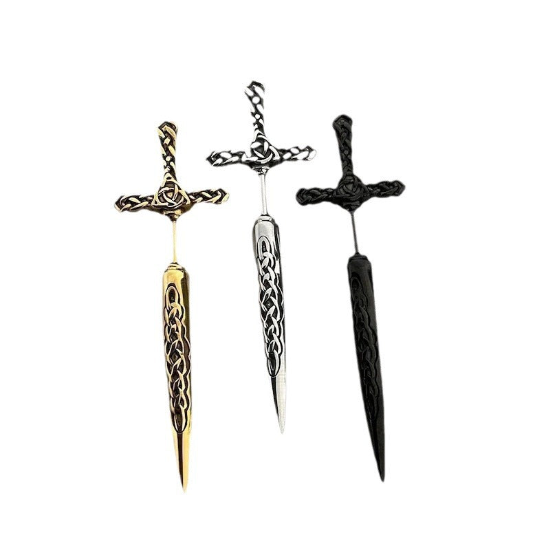 Wholesale  Gothic Retro Women's Sword Ear Nail Creative Cross Dagger Earrings
