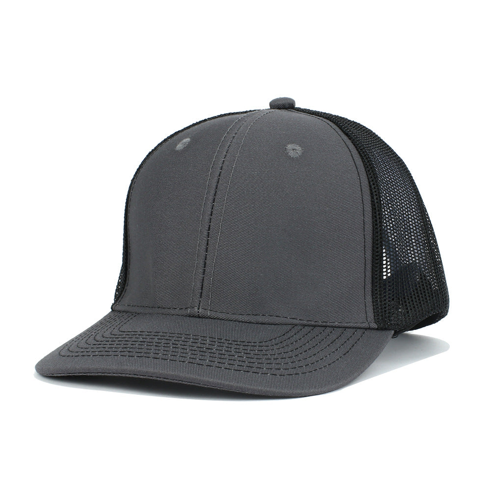Wholesale Solid Color Trucker Hat Cotton Mesh Cap Baseball Cap ACC-HT-RongZhao030