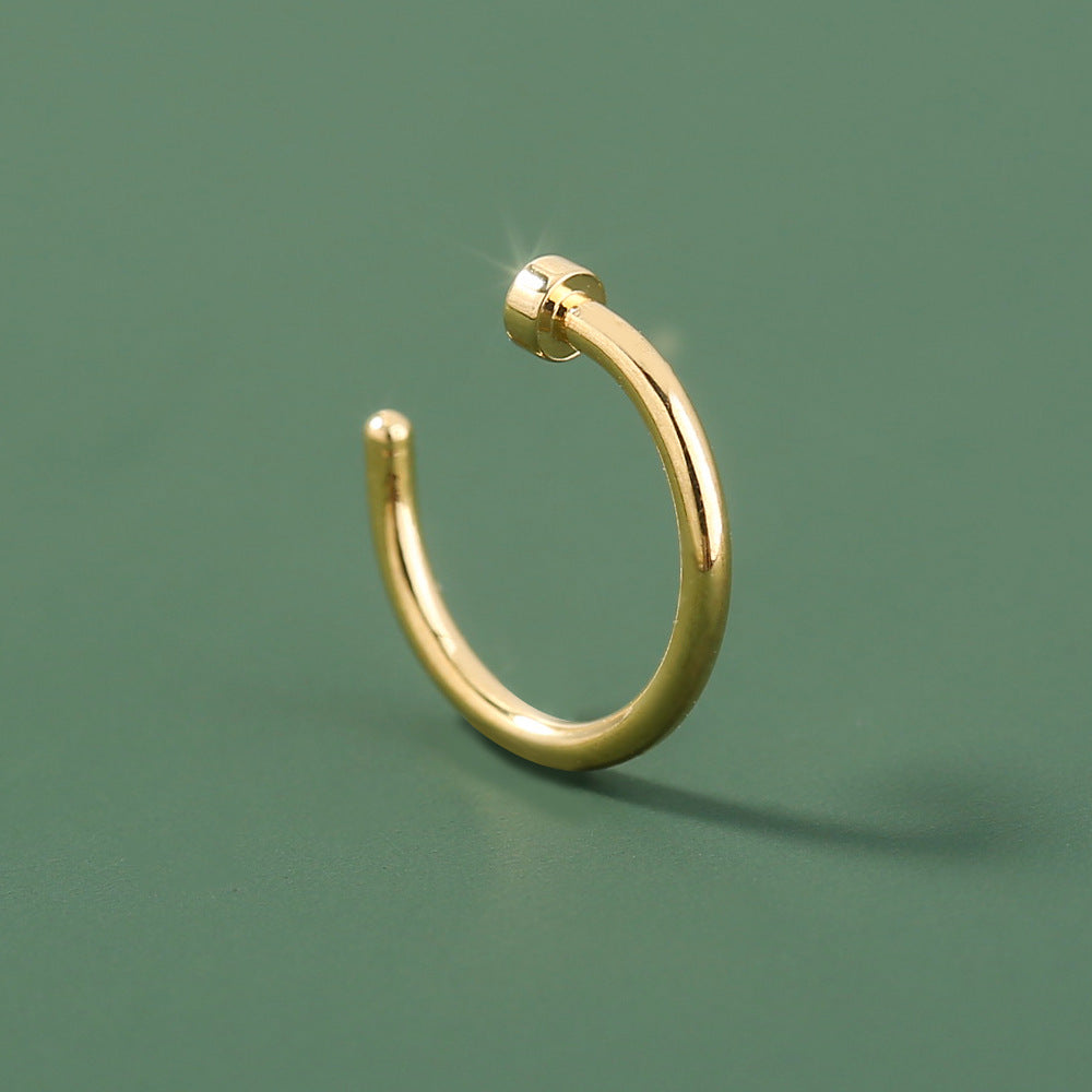 Wholesale  stainless steel puncture U-shaped nose ring puncture nose nail nose accessories direct sales