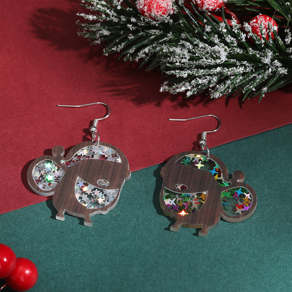 Wholesale Acrylic Christmas  Stocking Earrings