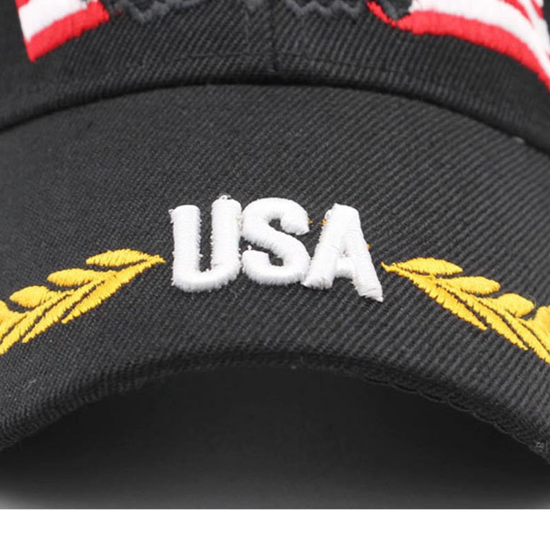 Wholesale  American flag eagle embroidered baseball cap