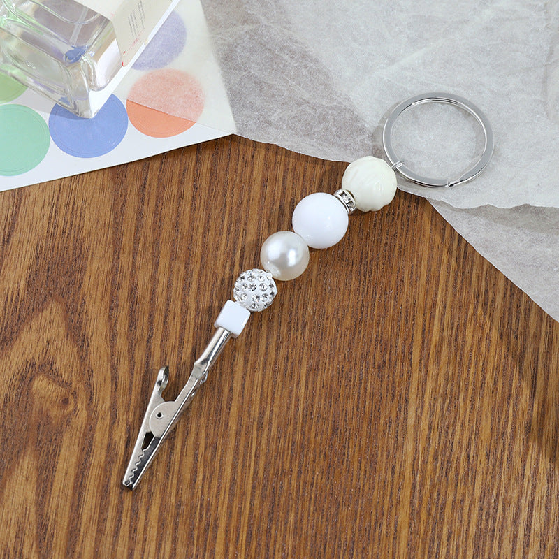 Wholesale Contactless Alligator Clip Bank Card Remover Beaded Metal Keychain ACC-KC-ZhiYa020
