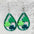 Wholesale Patrick Irish four-leaf clover rainbow hat rooster bull head acrylic earrings
