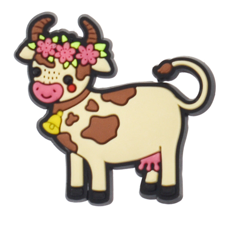 Wholesale Random 100pcs Farm Theme Cartoon Shoes Accessories Shoes Charms ACC-SC-RYY050