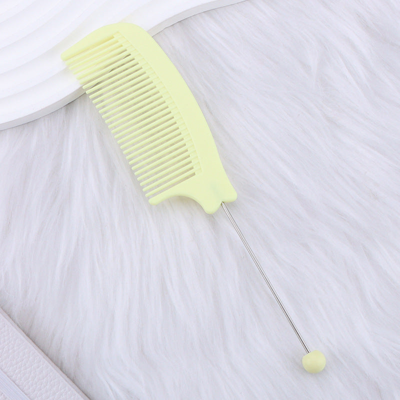 Wholesale DIY Beadable Comb,  Plastic Pointed-Tail Comb,  Home/ Salon Style Curved Comb,  Fine-Tooth Hair Smoothing Comb,  Hair Styling Tool
