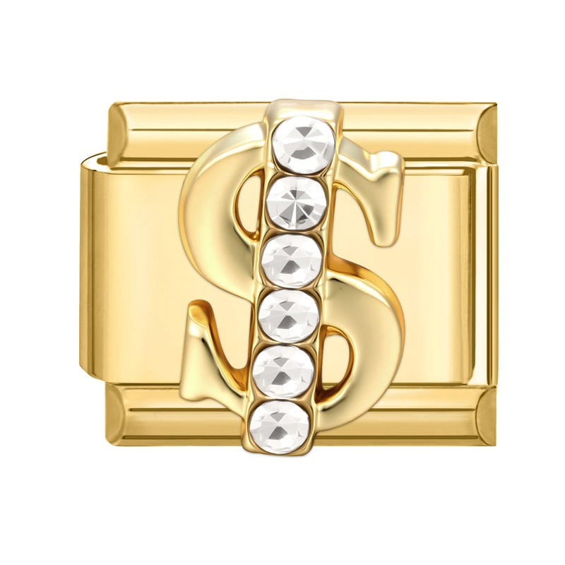 Wholesale Italian Charm Bracelet 9mm DIY Splicing Cute Creative Stainless Steel Composable Bracelet