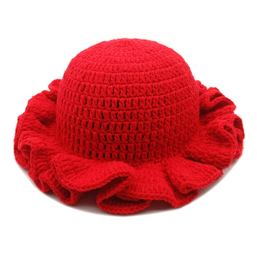 Wholesale  ruffled hat hat hat fashion personality  wool hat