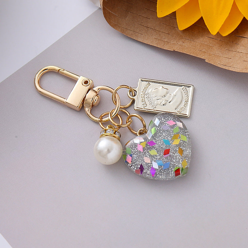 Wholesale  pearl love keychain