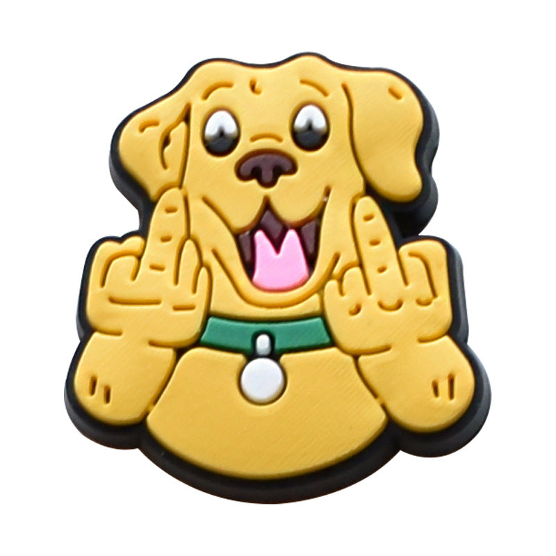 Wholesale Random 100pcs Small Animal PVC Soft Rubber Shoe Buckle Decoration ACC-SC-RYY056