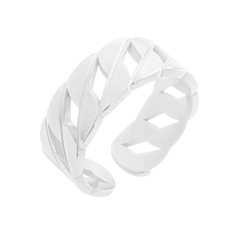 Wholesale titanium steel opening ring does not fade  ring