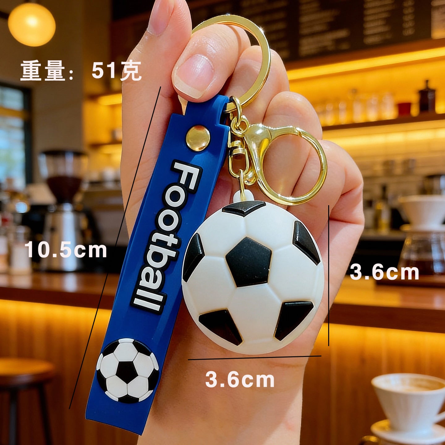 Wholesale Football Keychain Fashion Accessory Car Key Charm Gift For Friend Birthday Party