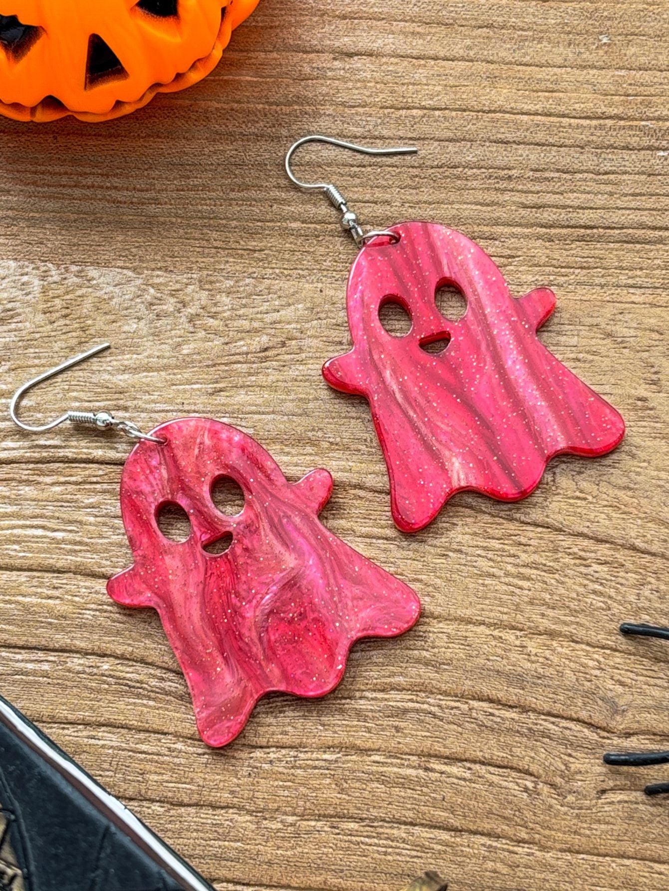 Wholesale Halloween Acrylic  Ghost Earrings