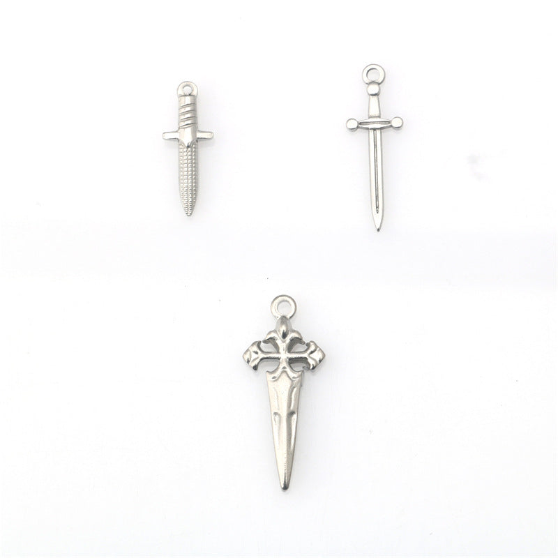 Wholesale stainless steel cross sword pendant