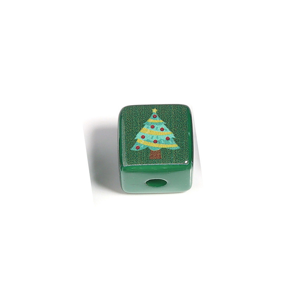 Wholesale 10pcs  Colorful Christmas Tree Focal Beads DIY Bead Accessories