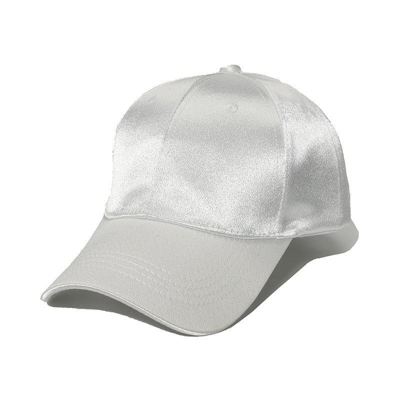 Wholesale Silk Satin Solid Color Sun Hat Casual Baseball Cap ACC-HT-YuanBin003
