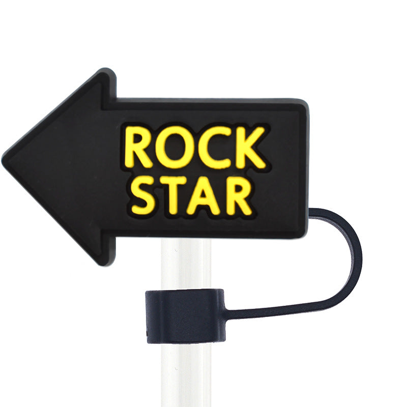 Wholesale Random 100pcs Straw Tube Cap Hot Sale Singer Series Straw Cover ACC-SCR-RYY060