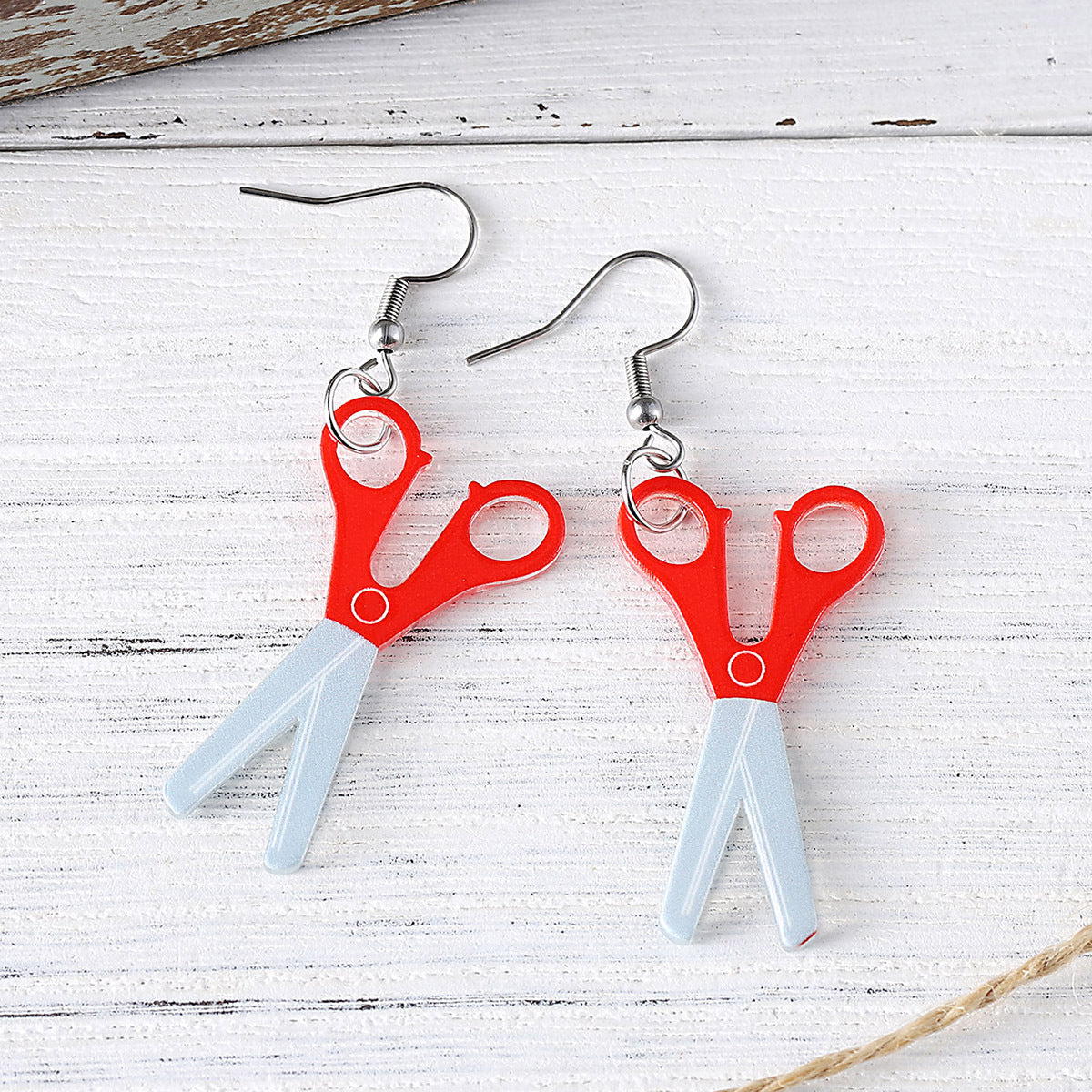 Wholesale  School Season Scissors Pencil ABC Exercise Book Pendant Earrings