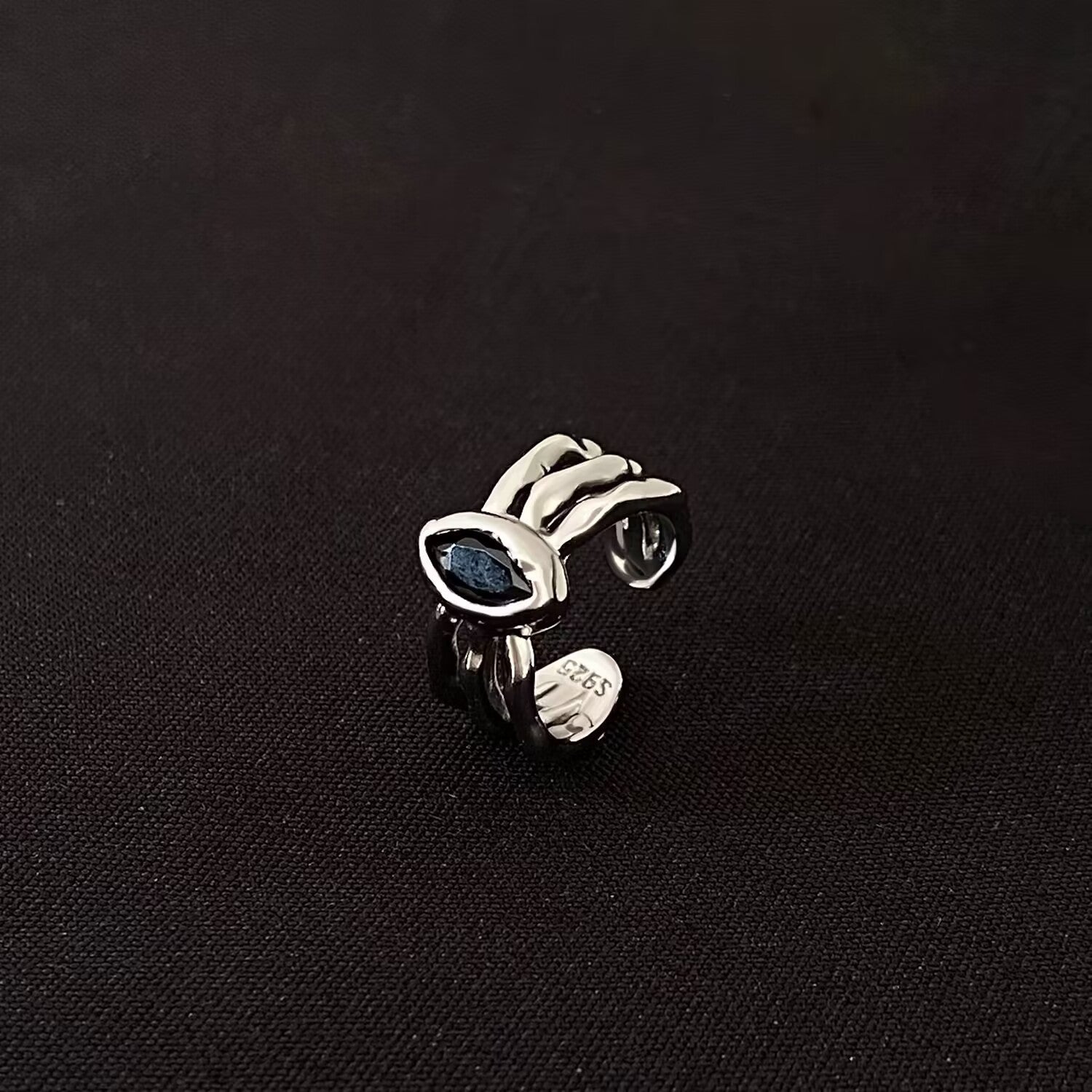 Wholesale 4pcs dark punk creative open nail ring set