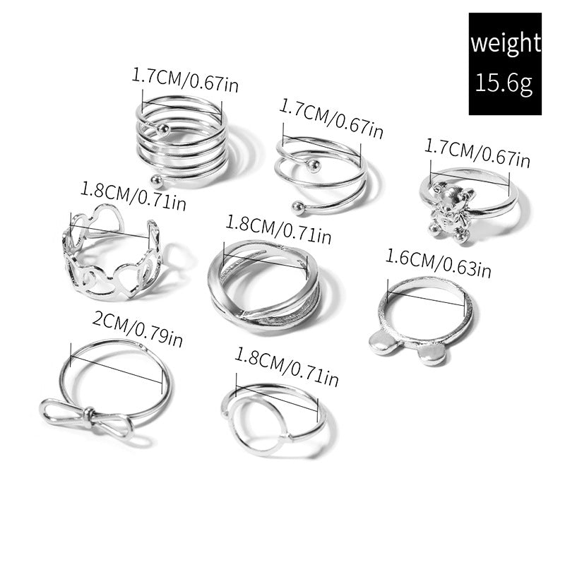 Wholesale Exaggerated  Jewelry Personalized Alloy Bear Ring