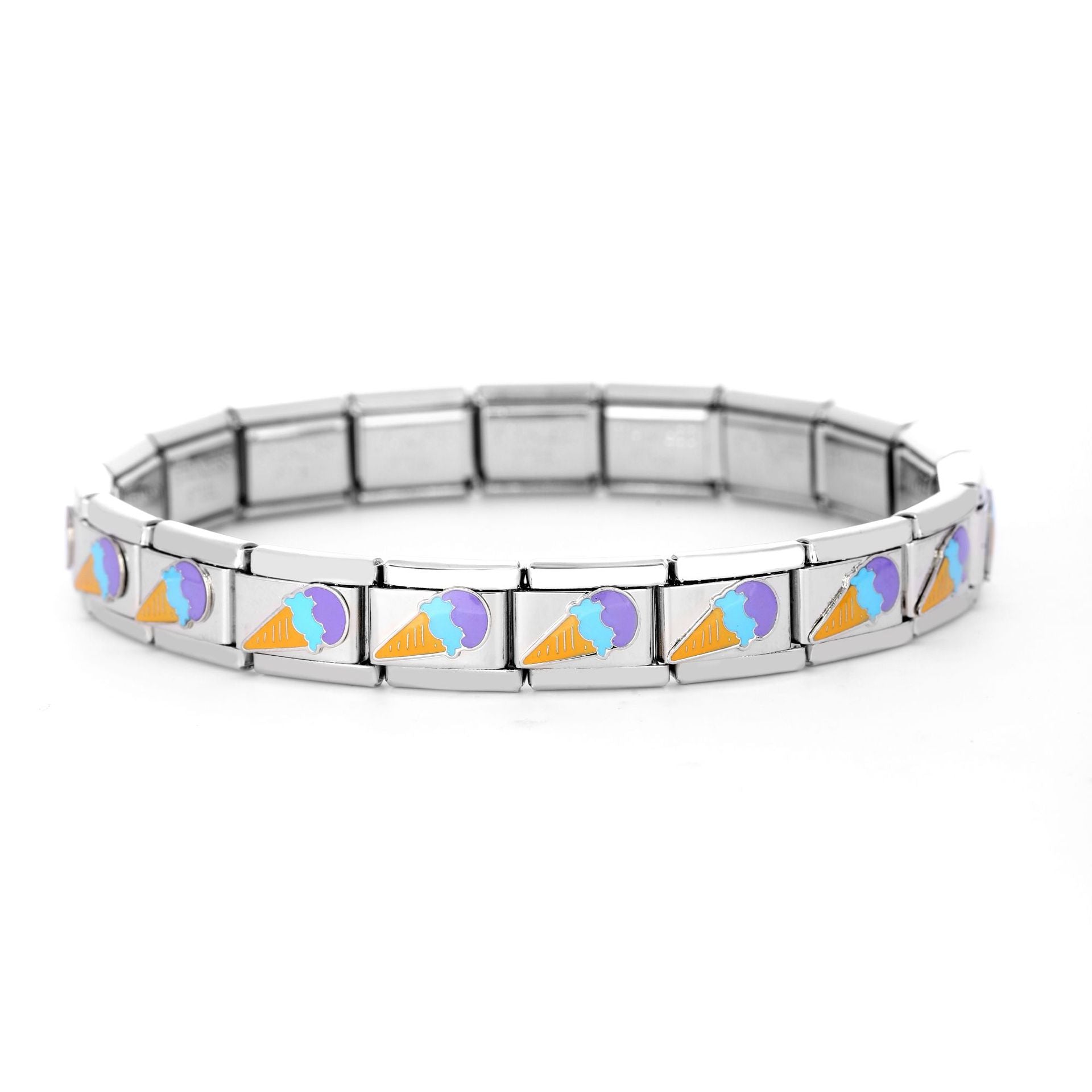 Wholesale Italian Charm Bracelet 9mm DIY Splicing Removable Stainless Steel Moon Swan Composable Bracelet ACC-BT-XY038