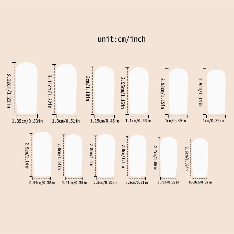 Wholesale 24 Pieces/box Golden Line Petal Manicure Press-on Nails Kits Nail Stickers ACC-NS-NaiEr009