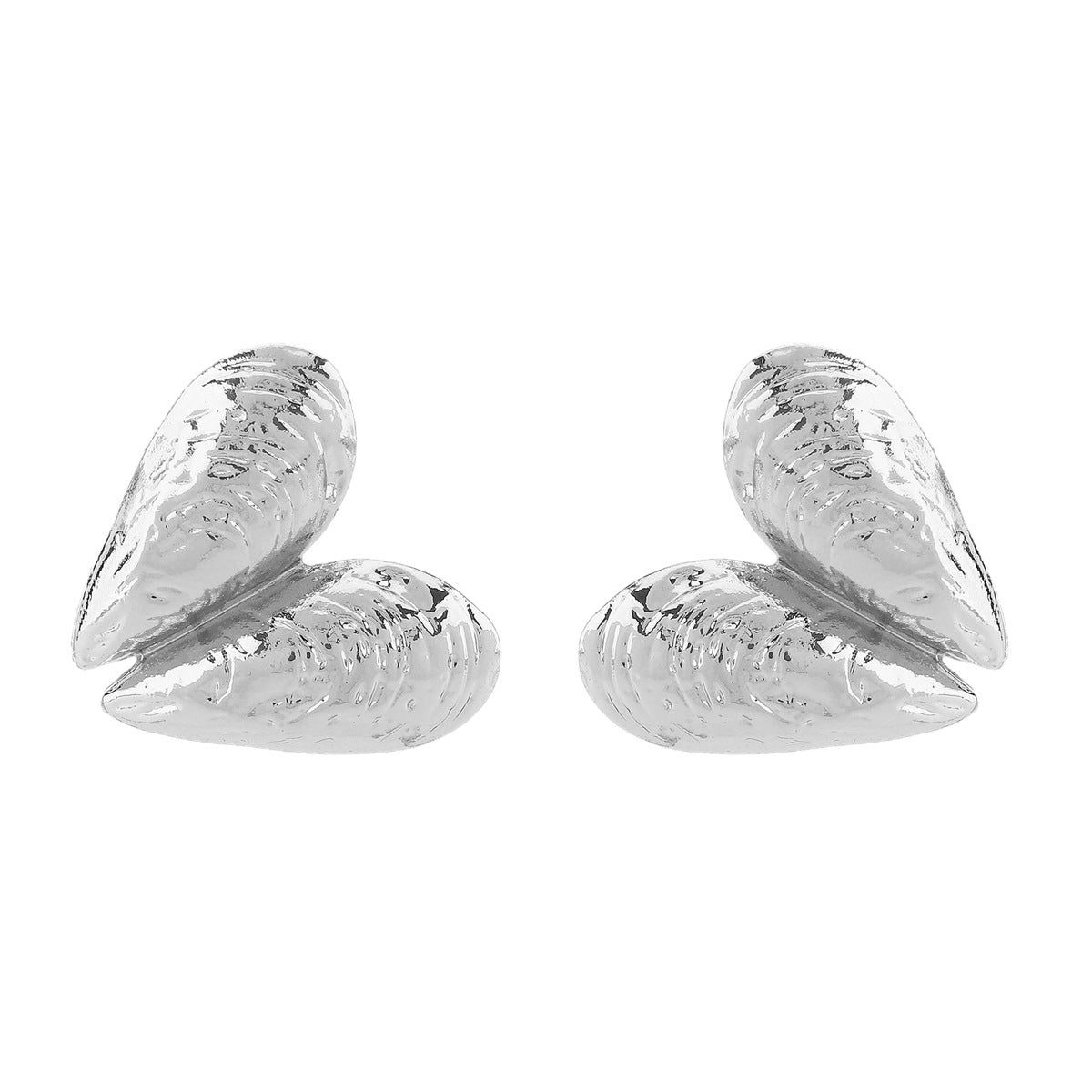 Wholesale grain pleated love earrings