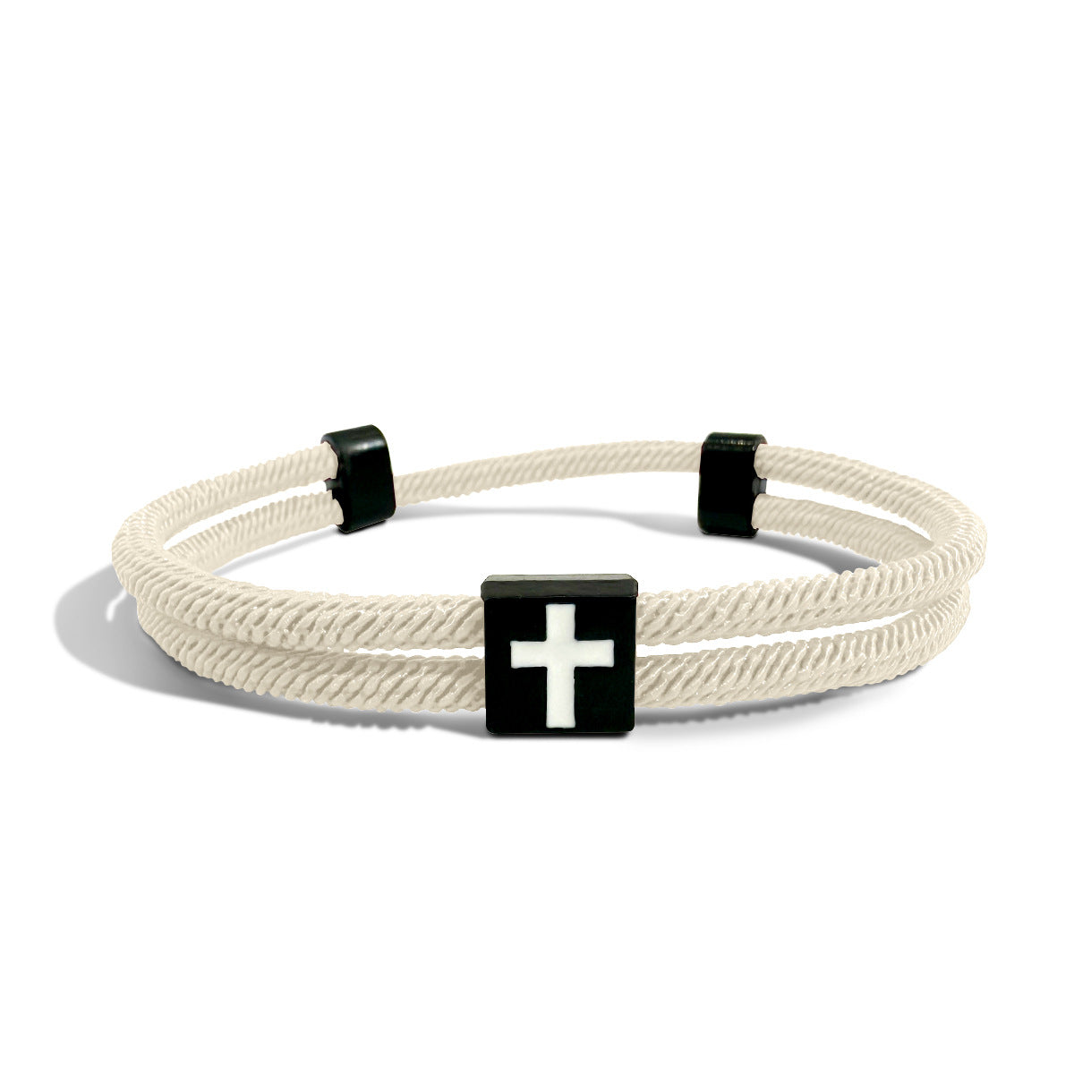 Wholesale Alloy Braided Cross Adjustable Bracelet Unisex Couple Everyday Jewelry Accessory Gift
