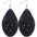 Wholesale Bohemian Multi-Layer Classic Leather Sequin Overlay Women's Pu Leather Earrings