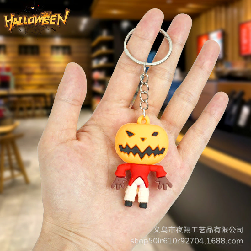 Wholesale Cartoon Halloween Pumpkin Keychains ACC-KC-Yexiang001