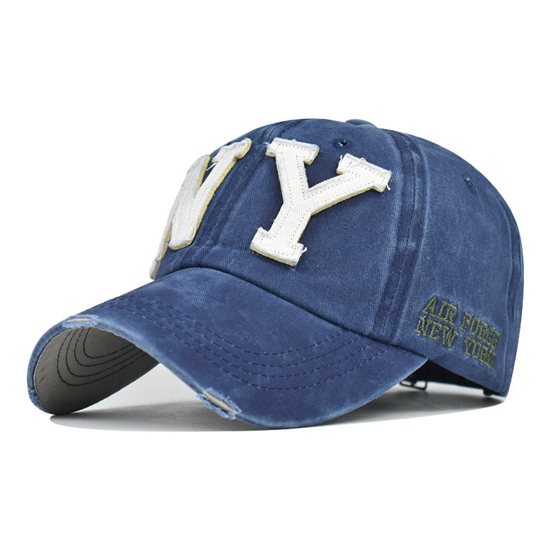 Wholesale Washed Color Matching  Cotton Baseball Cap