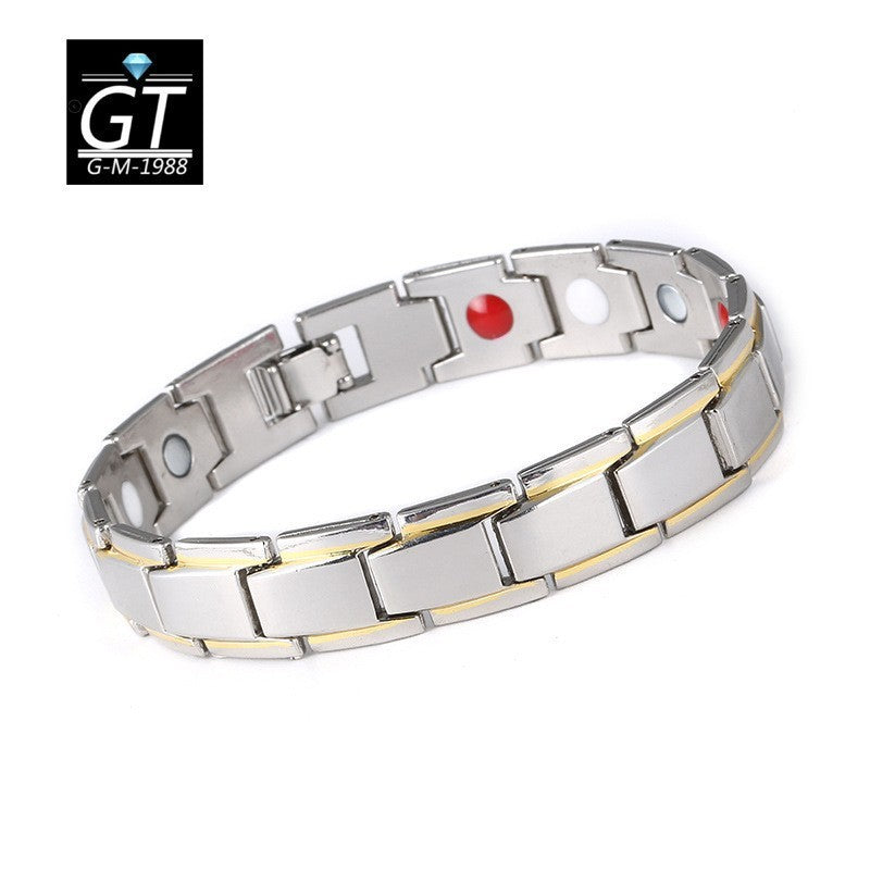 Wholesale Detachable Magnet Bracelet Alloy for Couples ACC-BT-YunJin004