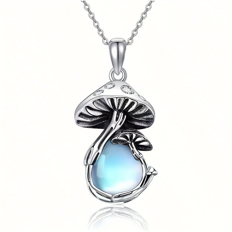 Wholesale Vintage Mushroom Moonstone Necklace