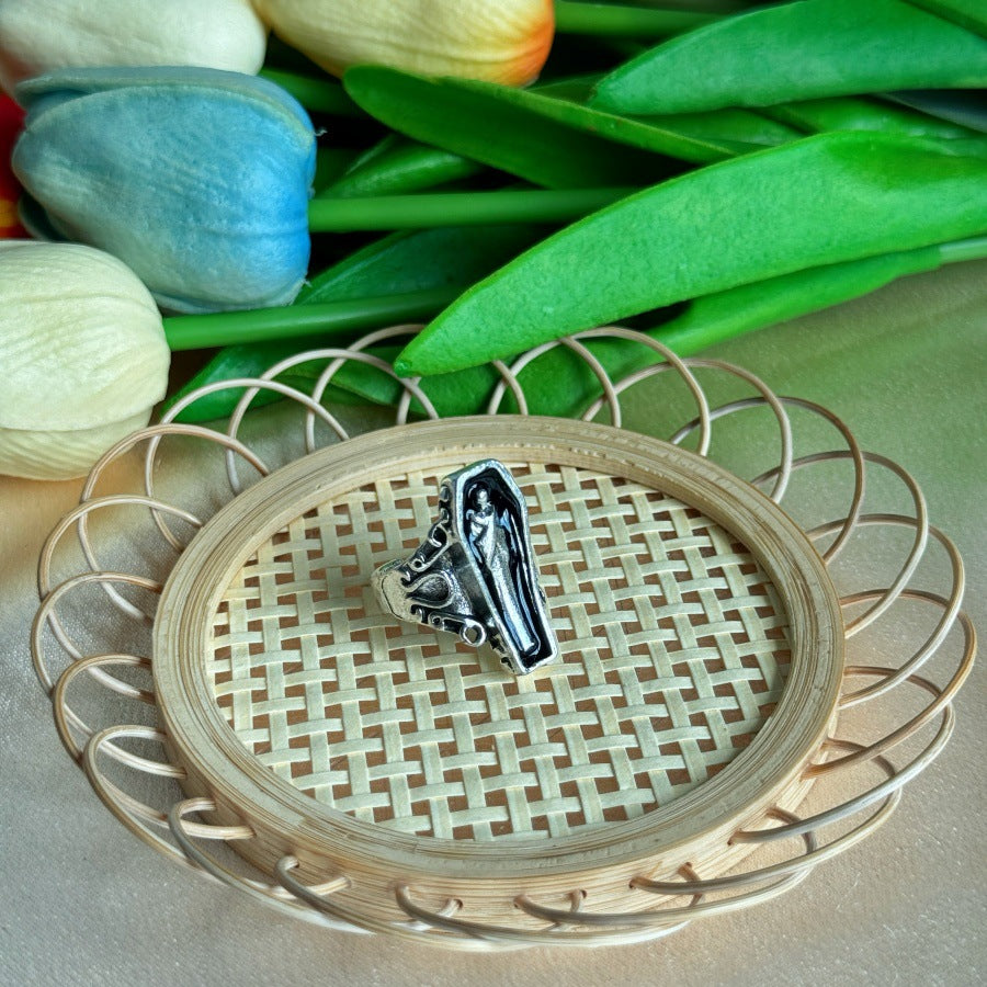 Wholesale Retro Exaggerated Ring Personality Fashion Opening Adjustable Owl Cross Combination 4-piece Set