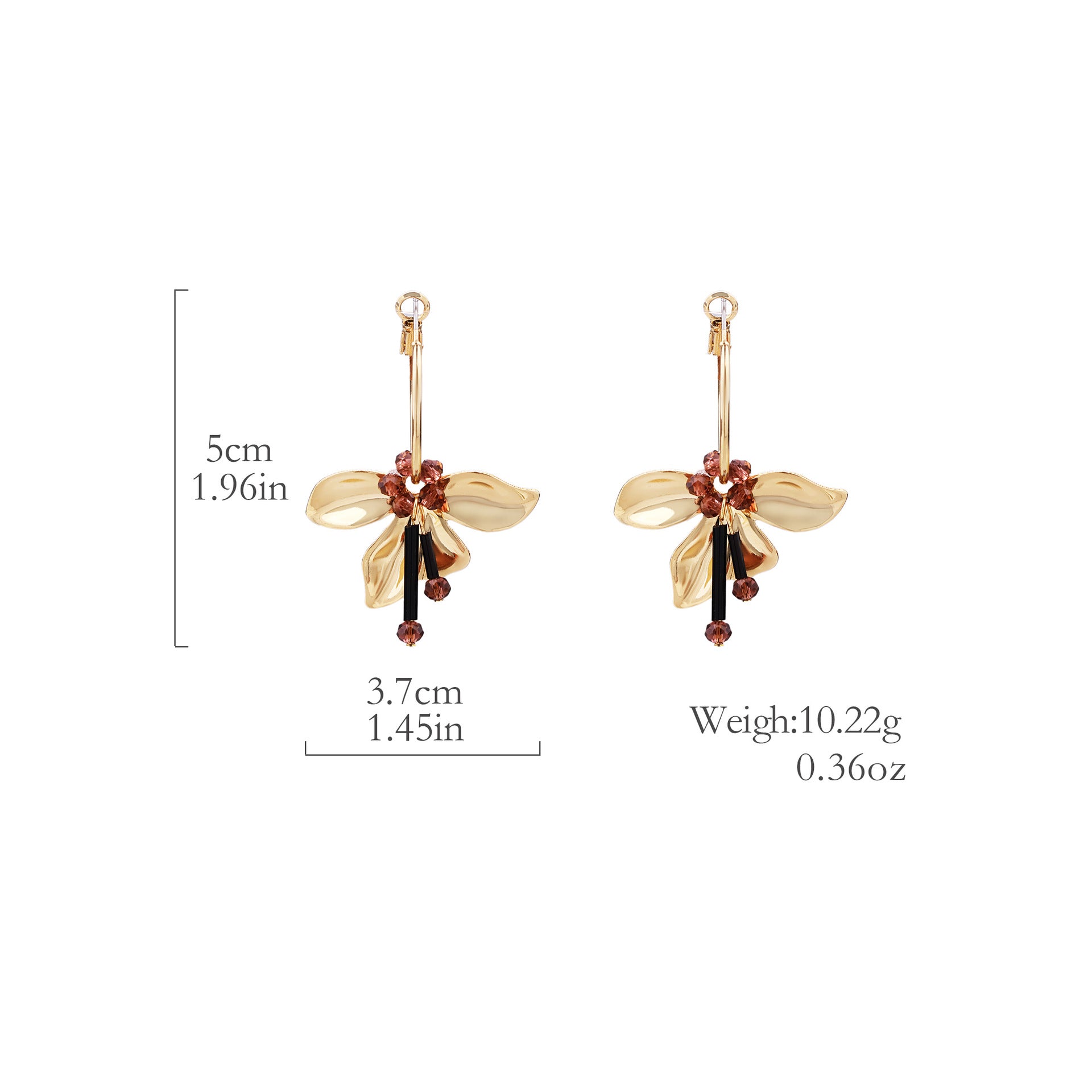 Wholesale Ballet Girl Fashion Retro Alloy Flower Earrings