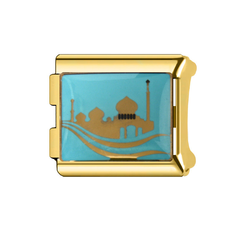 Wholesale Italian Charm Bracelet 9mm DIY Splicing Cartoon Cute Stainless Steel Composable Bracelet