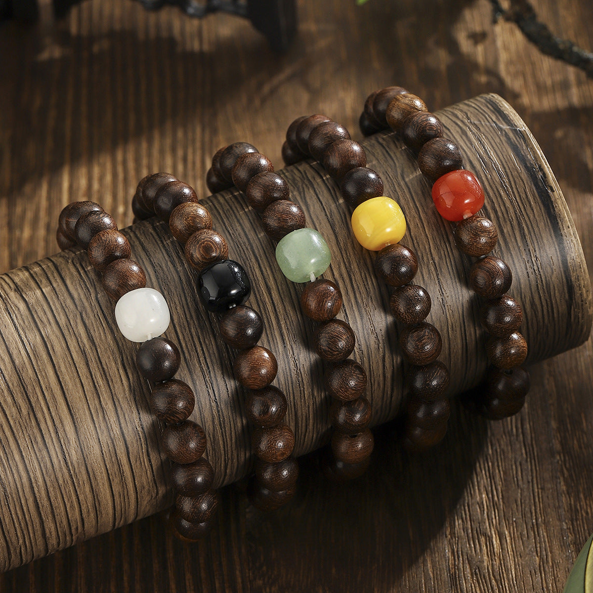 Wholesale Five Elements Agate Bead Bracelet Unisex Strand Fashion Jewelry Accessory For Everyday Wear