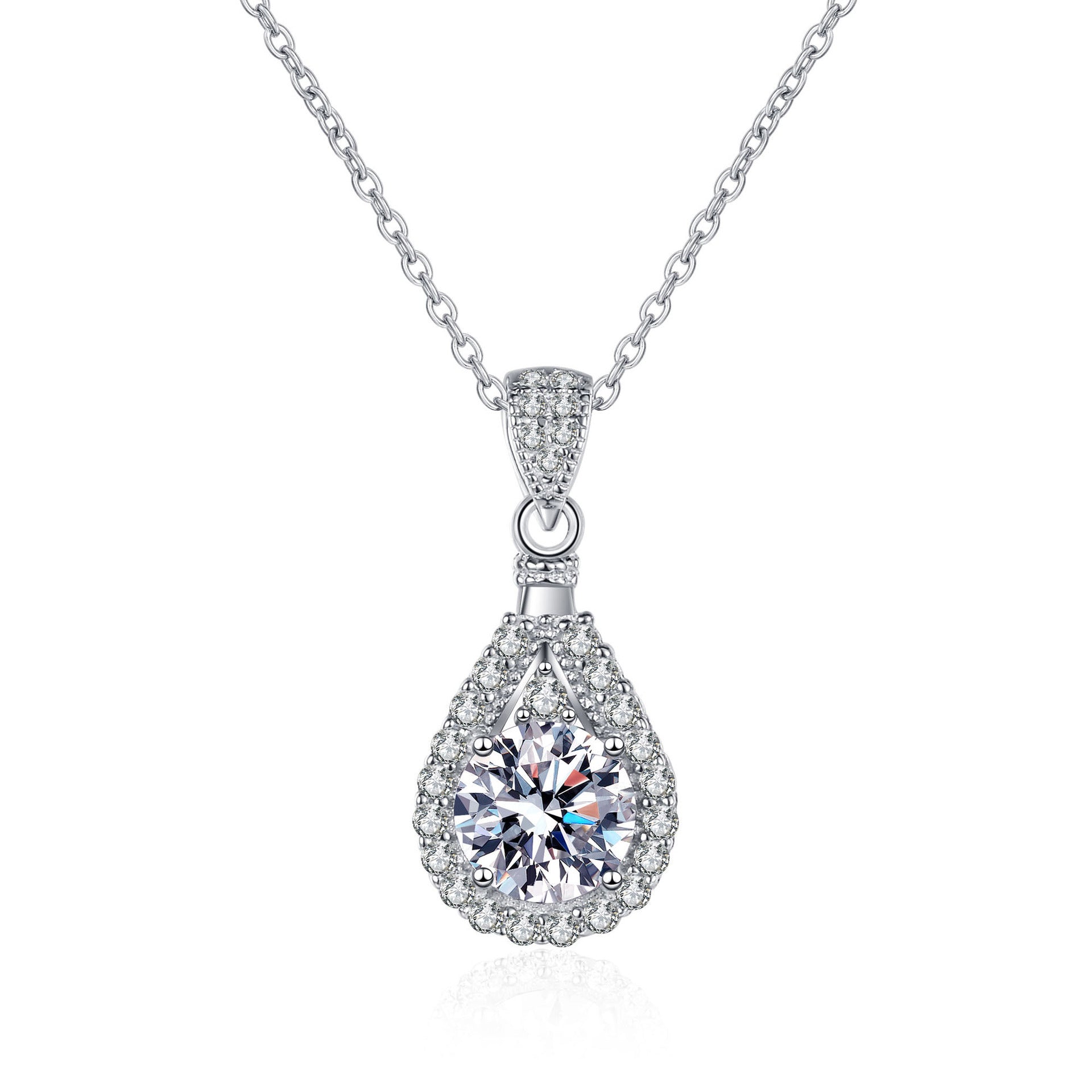Wholesale 925 sterling silver luxury necklace