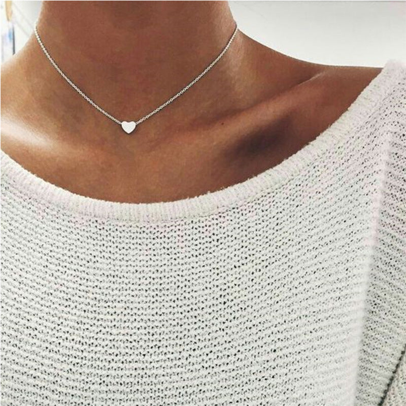 Wholesale Alloy Heart Clavicle Necklace