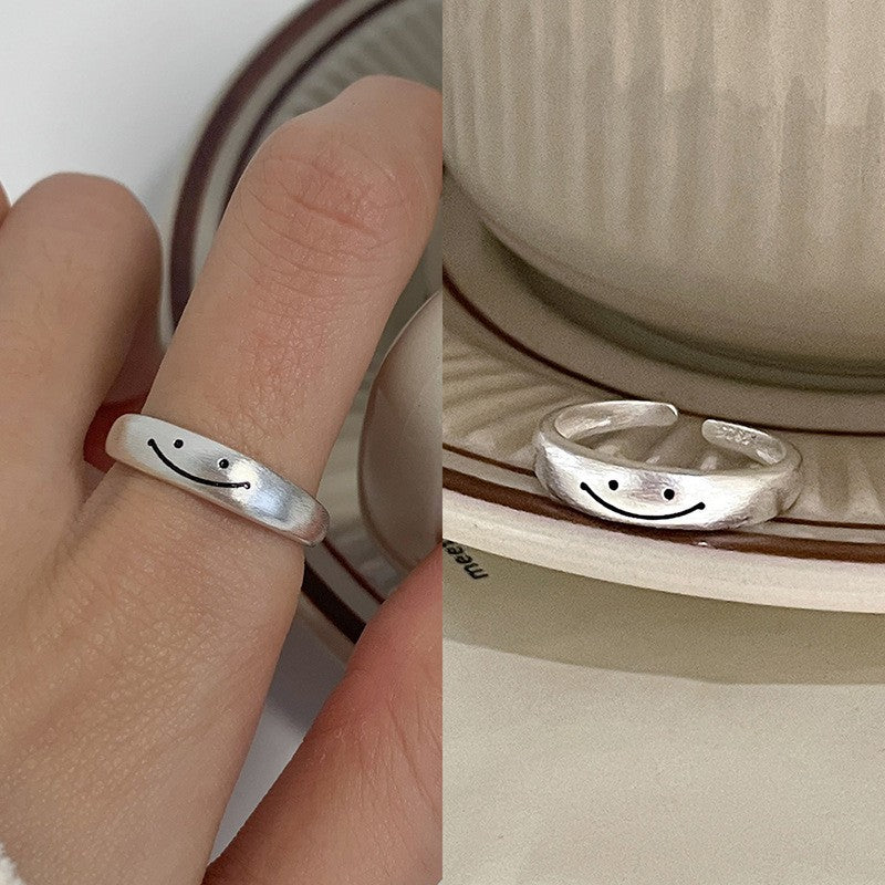 Wholesale 925 Silver Vintage Hollow Love Ring Open Ring Hearts Rings ACC-RS-YaoFeng011