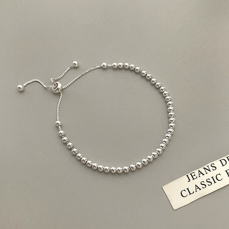 Wholesale 925 Sterling Silver Bead Pull-out Bracelet