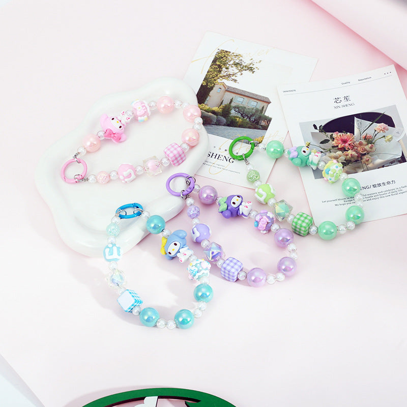 Wholesale cartoon hand-painted beaded Keychains  ACCVIP