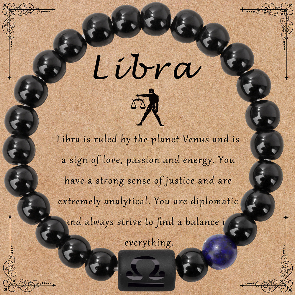 Wholesale Vintage Zodiac Sign Bracelet Natural Stone Bracelet ACC-BT-GEB001