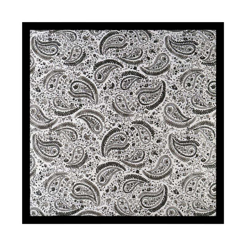 Wholesale Cashew Square Scarf Turban Silk Scarf