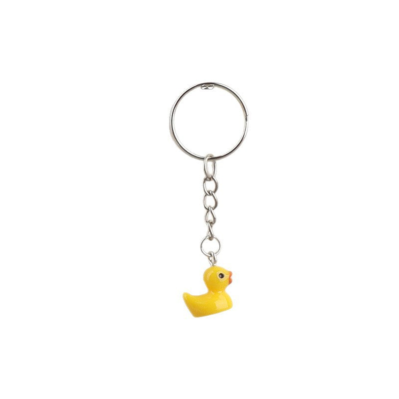 Wholesale  Mini Yellow Duck Keychain Turtle Keychain