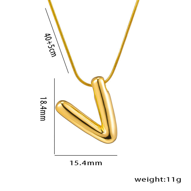 Wholesale Stainless Steel English Letter Necklace ACC-NE-KuCai014
