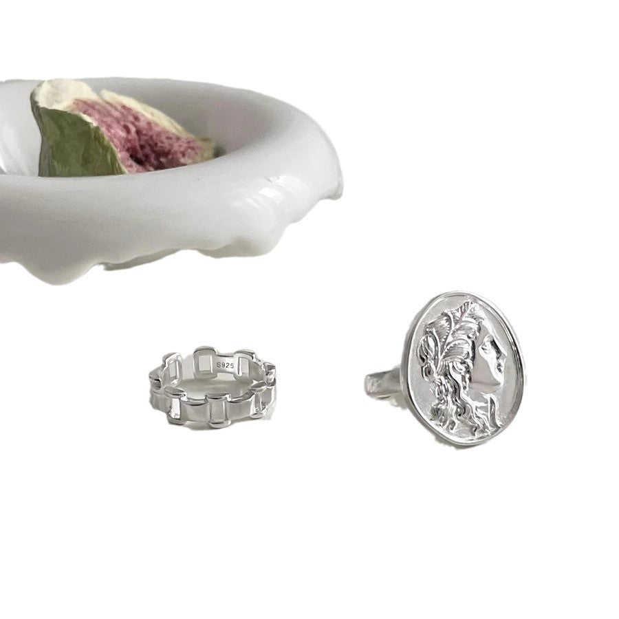 Wholesale 925 sterling silver portrait ring